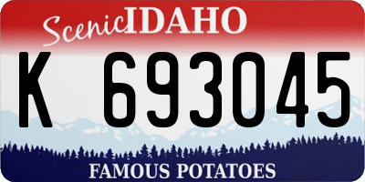ID license plate K693045