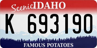 ID license plate K693190
