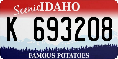 ID license plate K693208