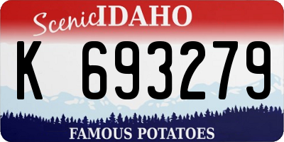 ID license plate K693279