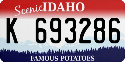 ID license plate K693286