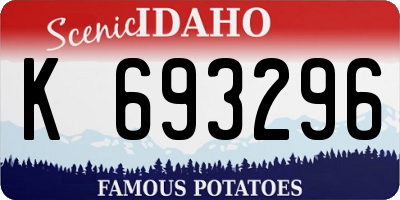 ID license plate K693296