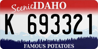 ID license plate K693321