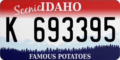ID license plate K693395