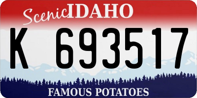 ID license plate K693517