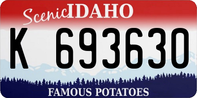 ID license plate K693630