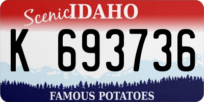 ID license plate K693736