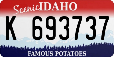 ID license plate K693737
