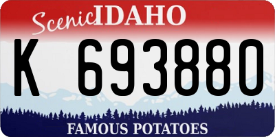 ID license plate K693880