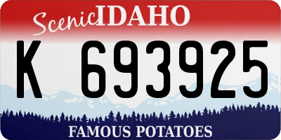 ID license plate K693925