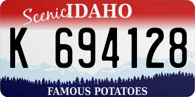 ID license plate K694128