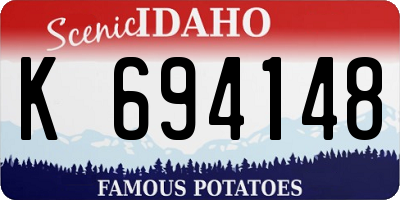 ID license plate K694148