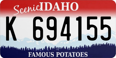 ID license plate K694155