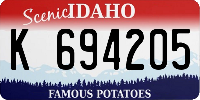 ID license plate K694205