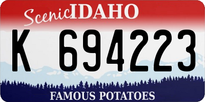 ID license plate K694223