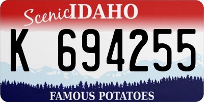 ID license plate K694255