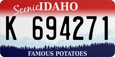ID license plate K694271