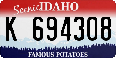 ID license plate K694308