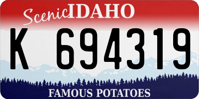 ID license plate K694319