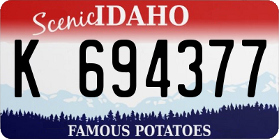 ID license plate K694377
