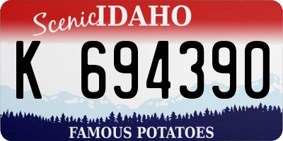 ID license plate K694390