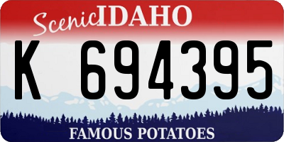 ID license plate K694395