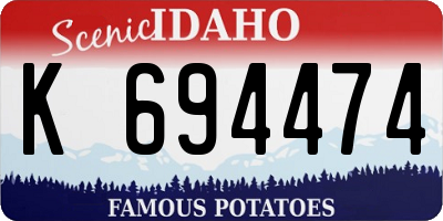 ID license plate K694474