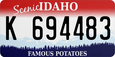 ID license plate K694483