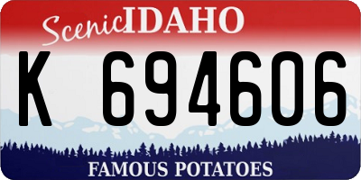 ID license plate K694606