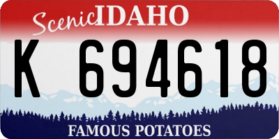 ID license plate K694618