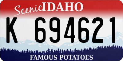 ID license plate K694621