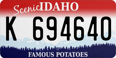 ID license plate K694640