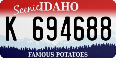 ID license plate K694688