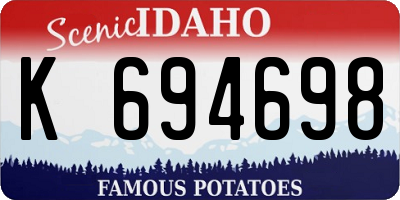 ID license plate K694698