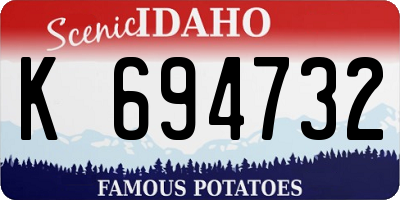 ID license plate K694732