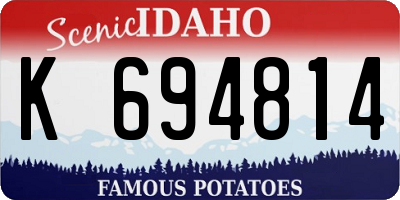 ID license plate K694814