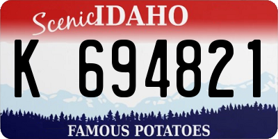 ID license plate K694821