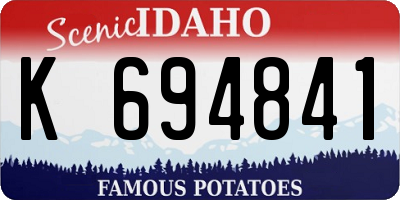 ID license plate K694841