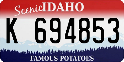 ID license plate K694853