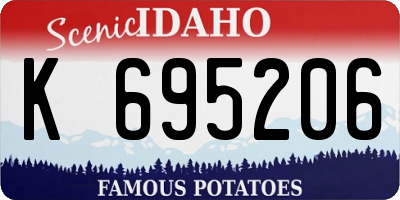 ID license plate K695206