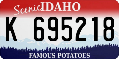 ID license plate K695218