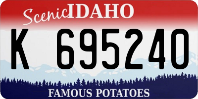 ID license plate K695240