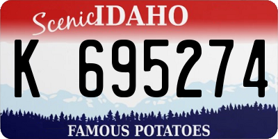 ID license plate K695274