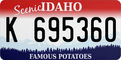 ID license plate K695360