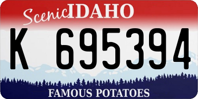 ID license plate K695394