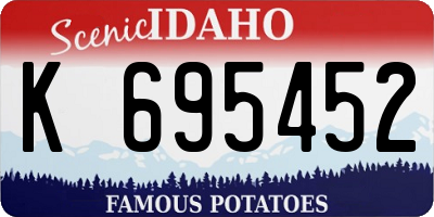 ID license plate K695452