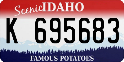 ID license plate K695683