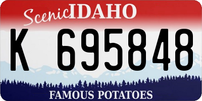 ID license plate K695848