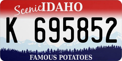 ID license plate K695852