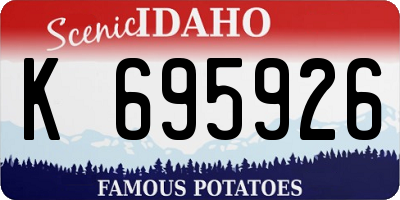 ID license plate K695926